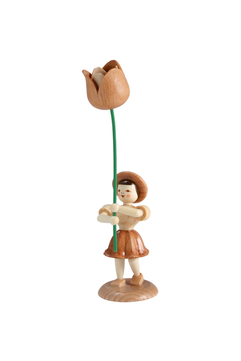 Blumenkind - natur Tulpe  Faltenrock - BK 016