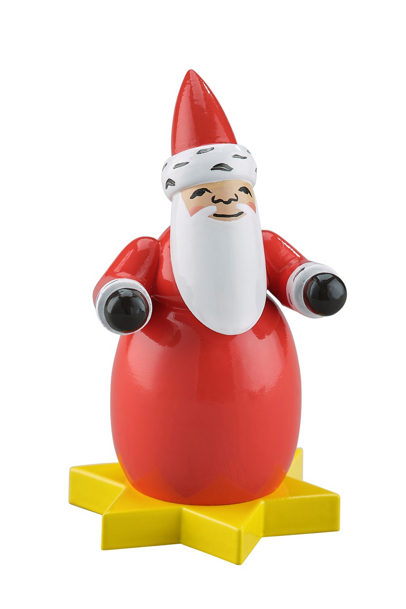 Weihnachtsmann auf Stern, Wendt & Kühn,  - ca. 4,5 cm - NUR 2021!!!