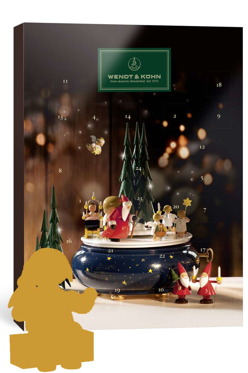 Adventskalender 2025 - 23 Wagner Pralinen + 1 W&K-Figur