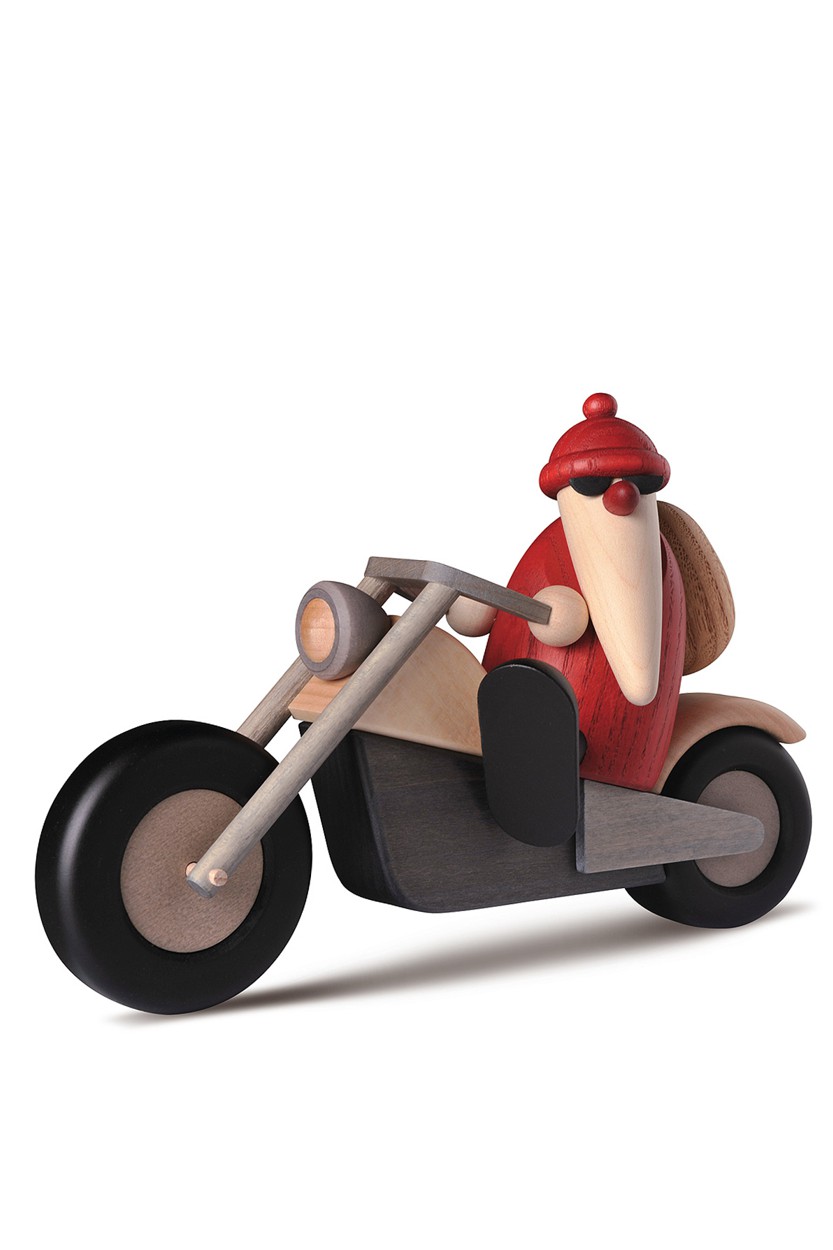 Weihnachtsmann auf Motorrad - 11 cm - Björn Köhler