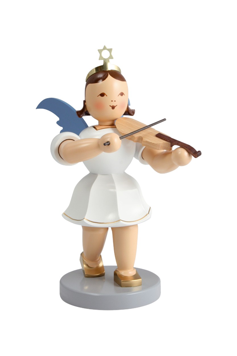 Engel mittelgroß 20cm BLANK Violine farbig  - EKFM 011