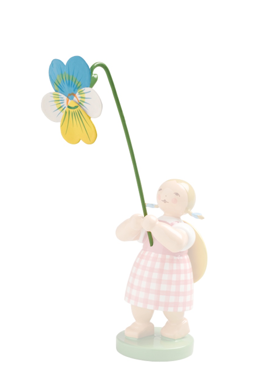 Ersatzblume Stiefmütterchen für Blumenkind