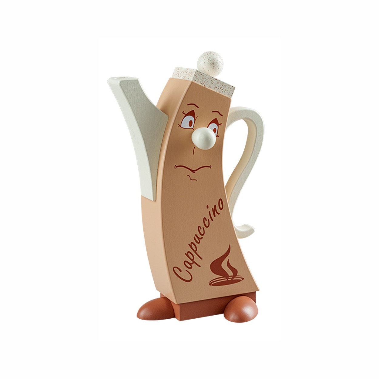Moderne Rauchfigur - Cappuccino - 21 cm