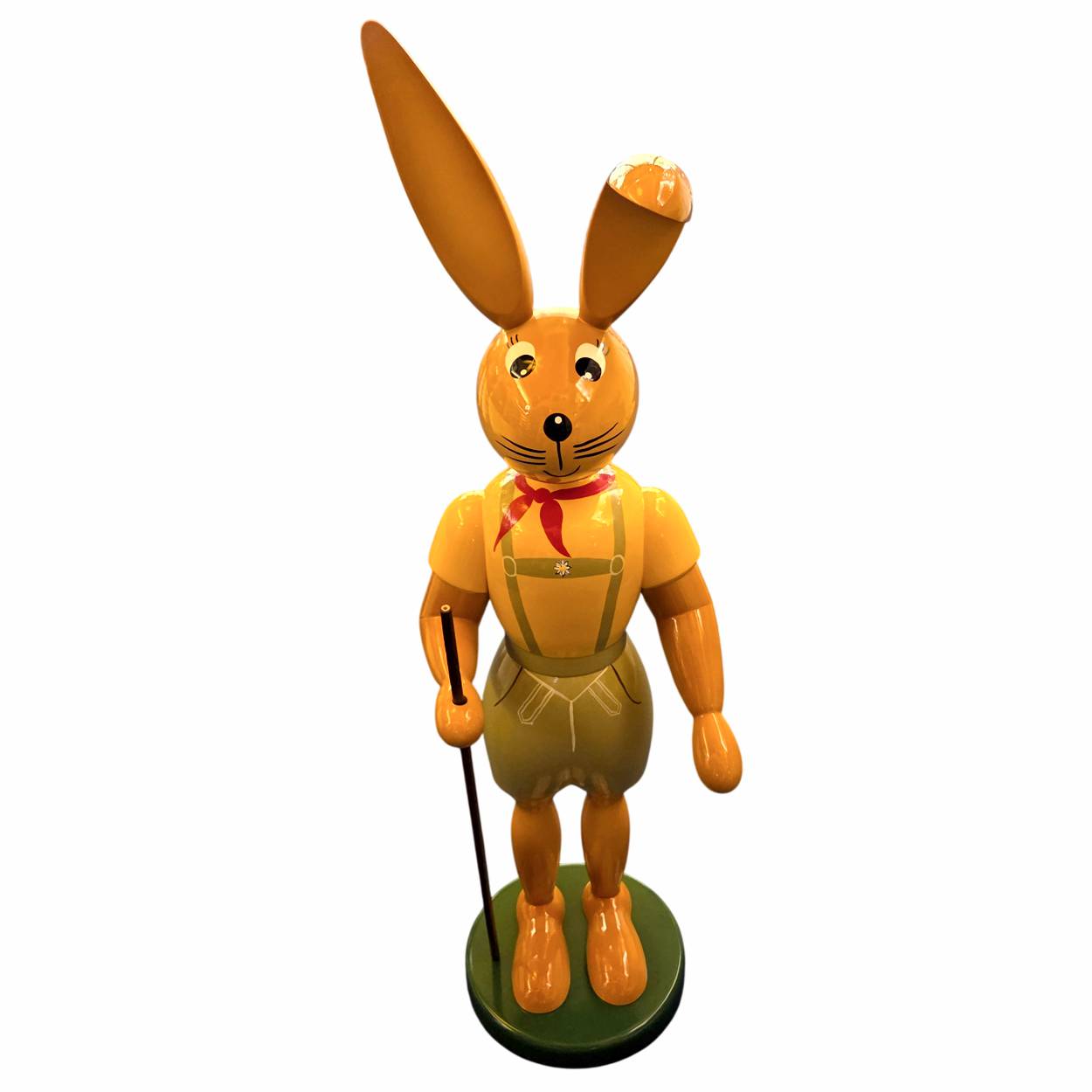 großer Hase mit Knickohr - Hase in Lederhose 57 cm - Fa. Gahlenz
