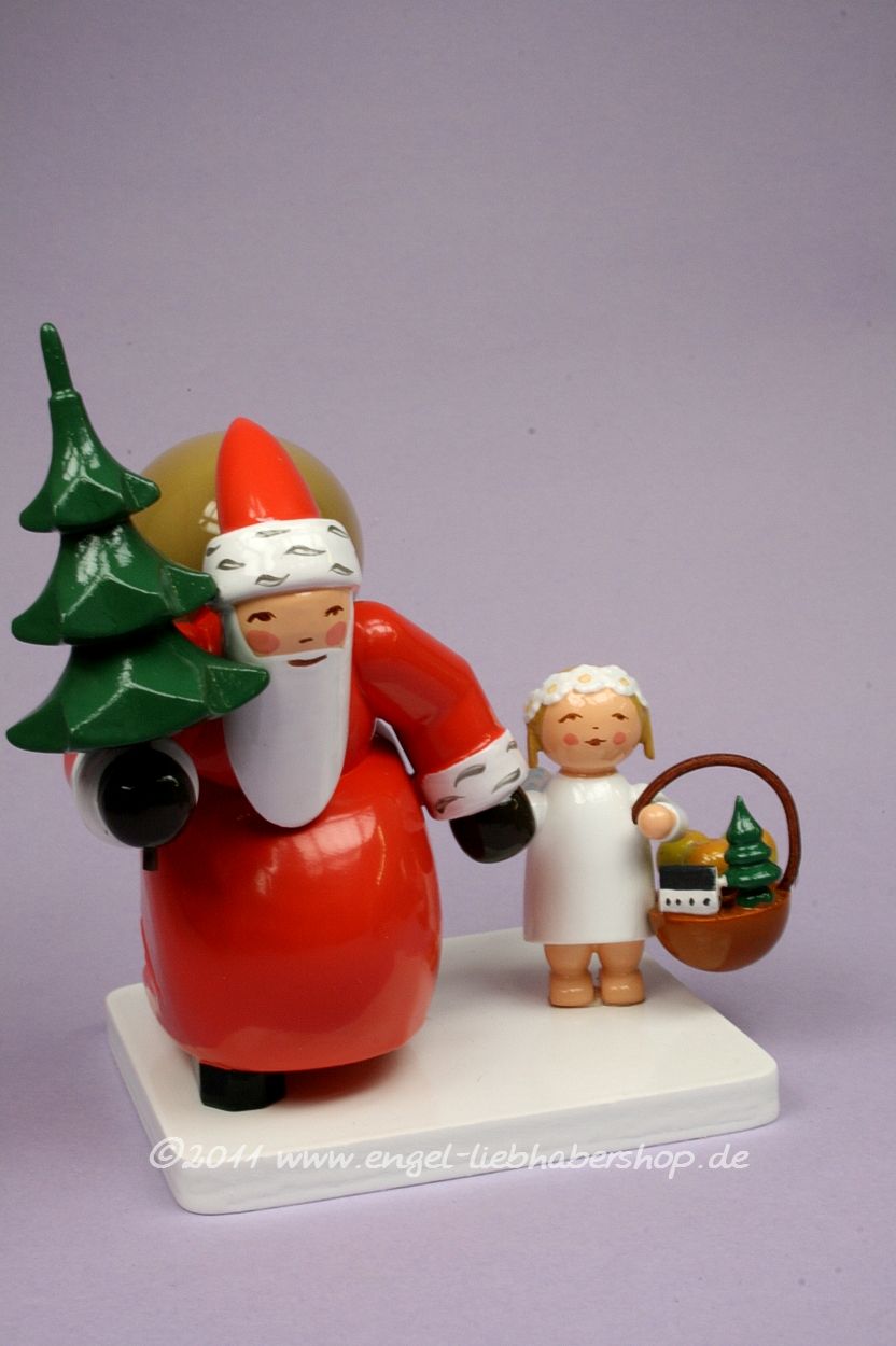Weihnachtsmann mit Engel, Wendt&Kühn