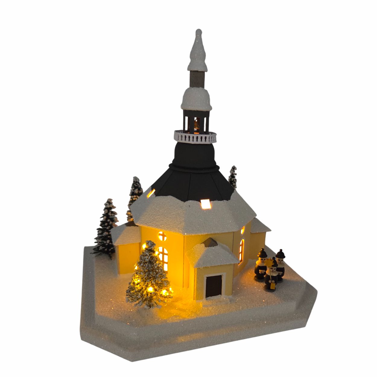 Lichterhaus - Seiffener Kirche mit beleuchtetem Weihnachtsbaum