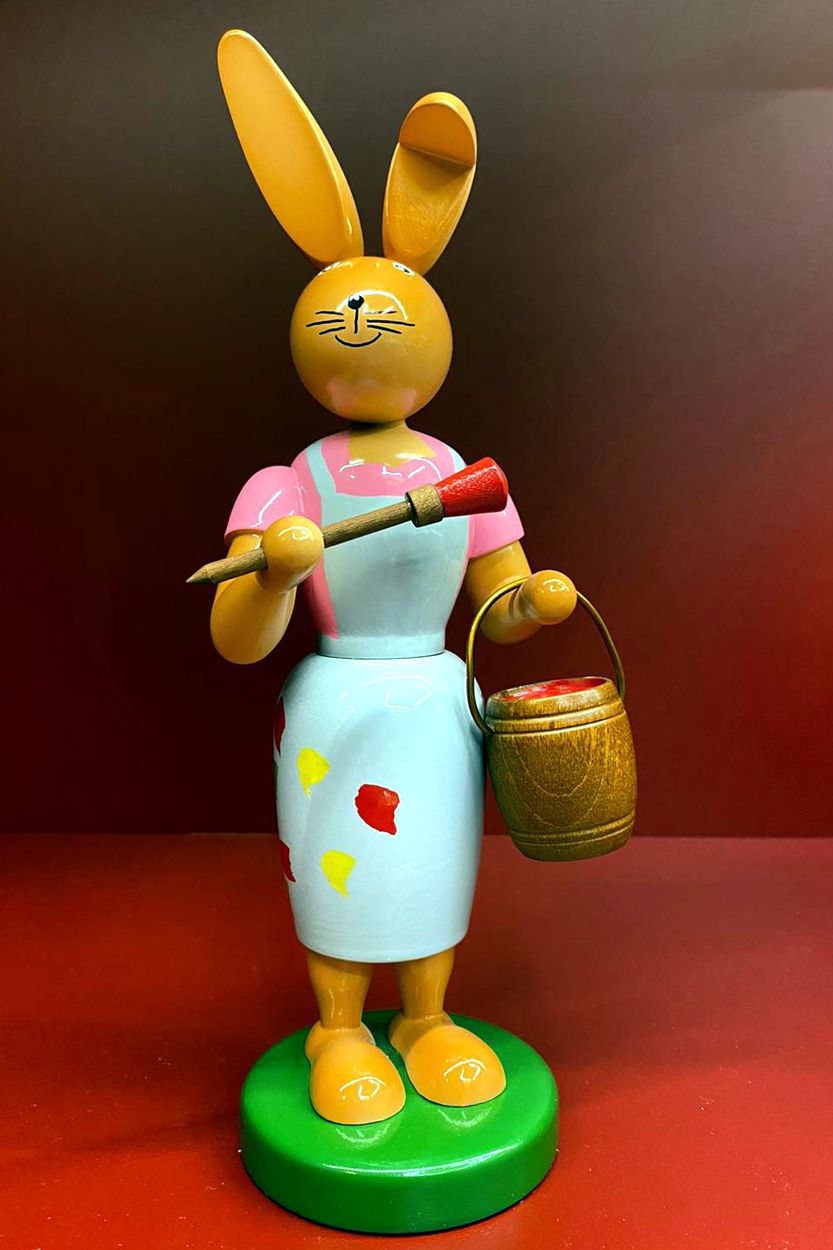 Hase mit Knickohr - Hasenmalerin 25 cm - Fa. Gahlenz