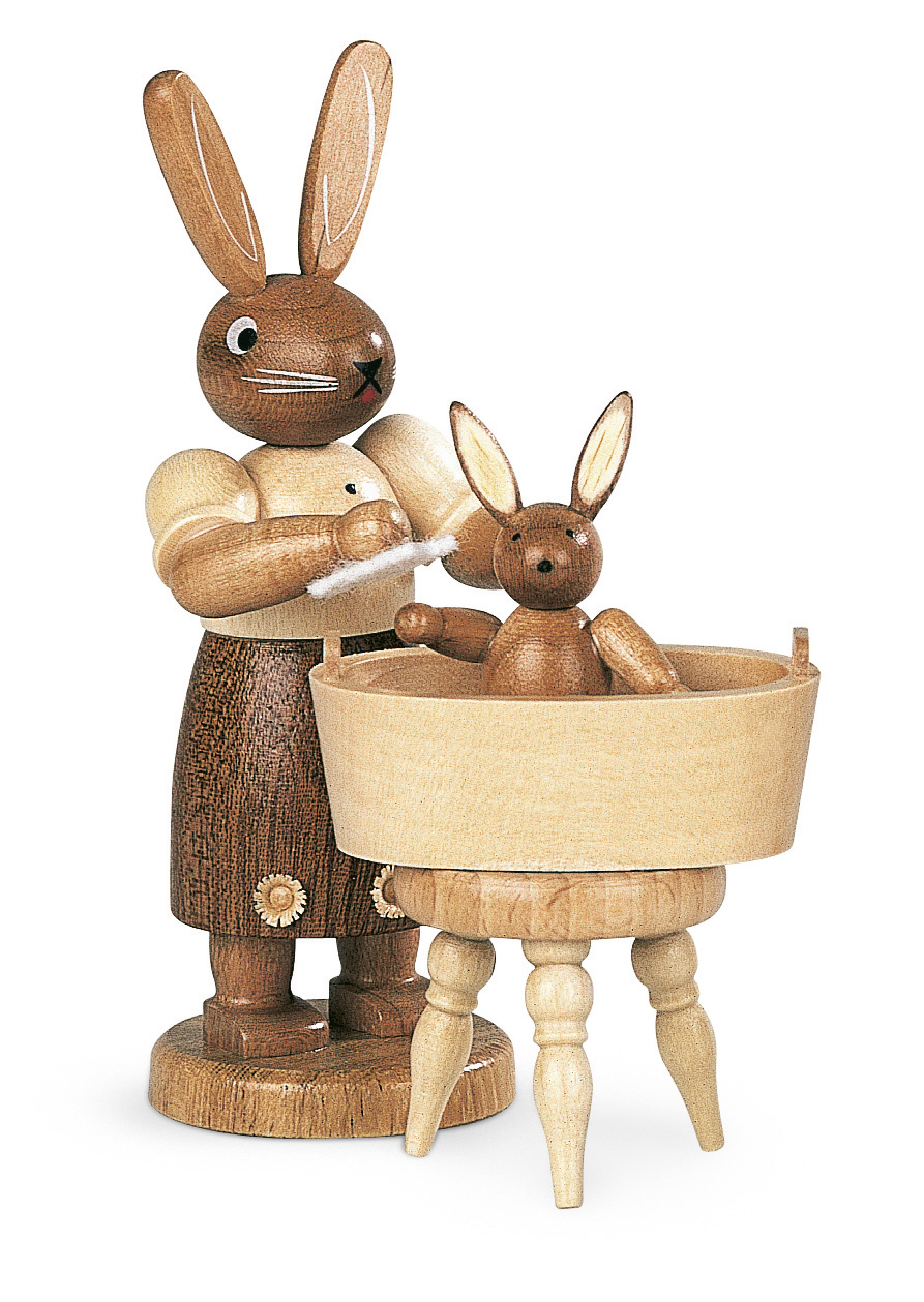 Hasenmutter mit Kinderbad - natur