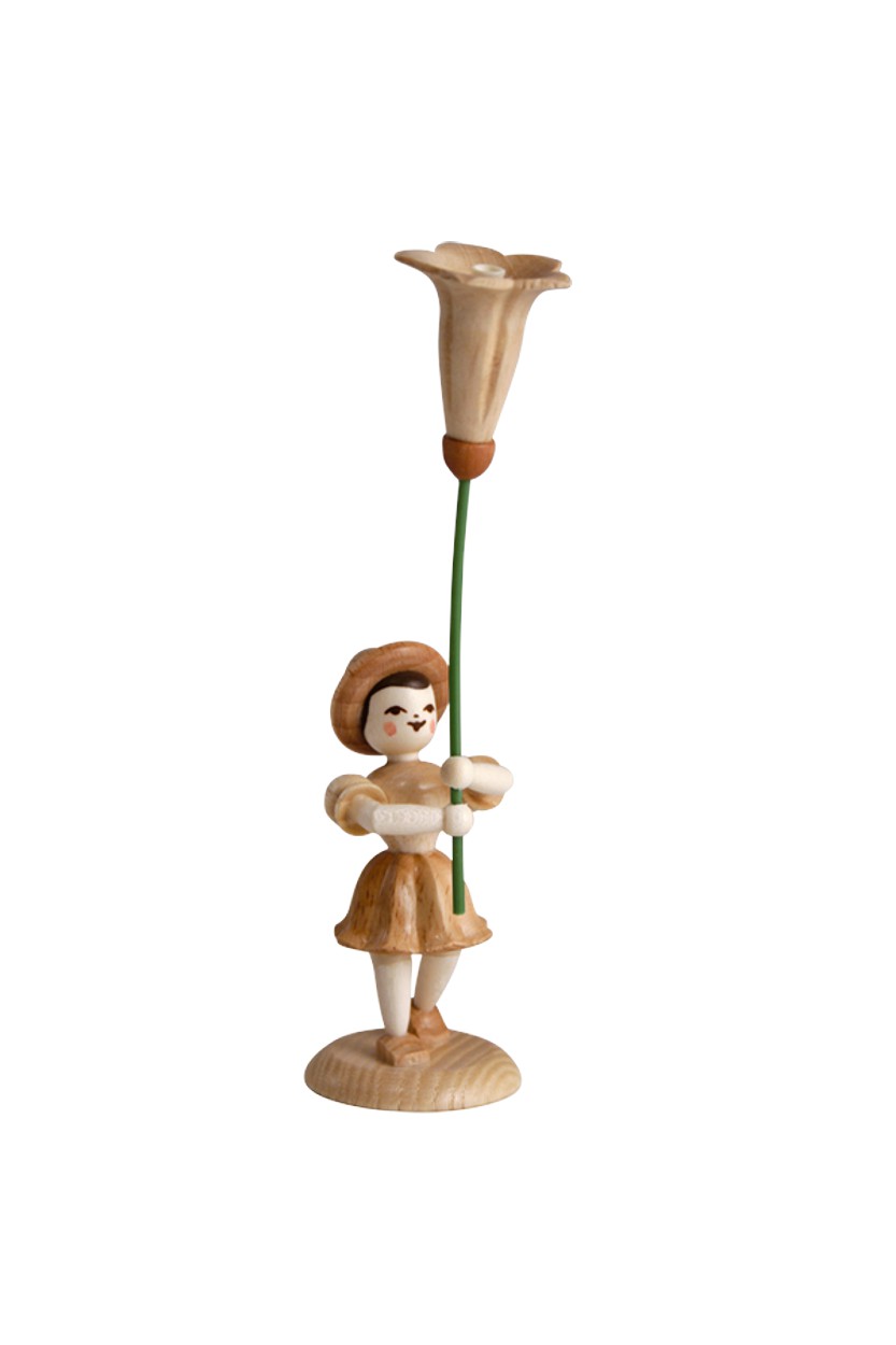 Blumenkind - natur Enzian  Faltenrock - BK 022