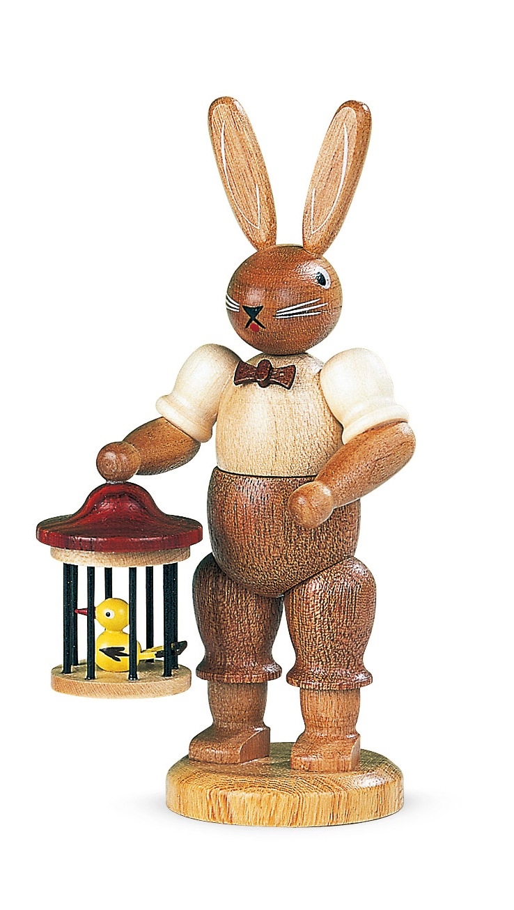 Hase mit Vogelkäfig - natur