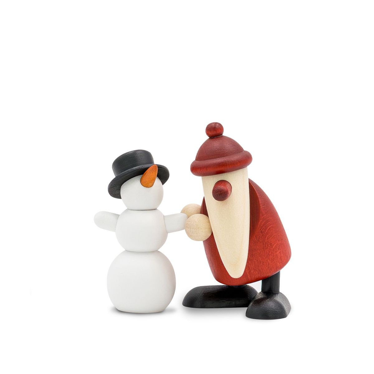 Set 10 - Weihnachtsmann Schneemann - 4 cm