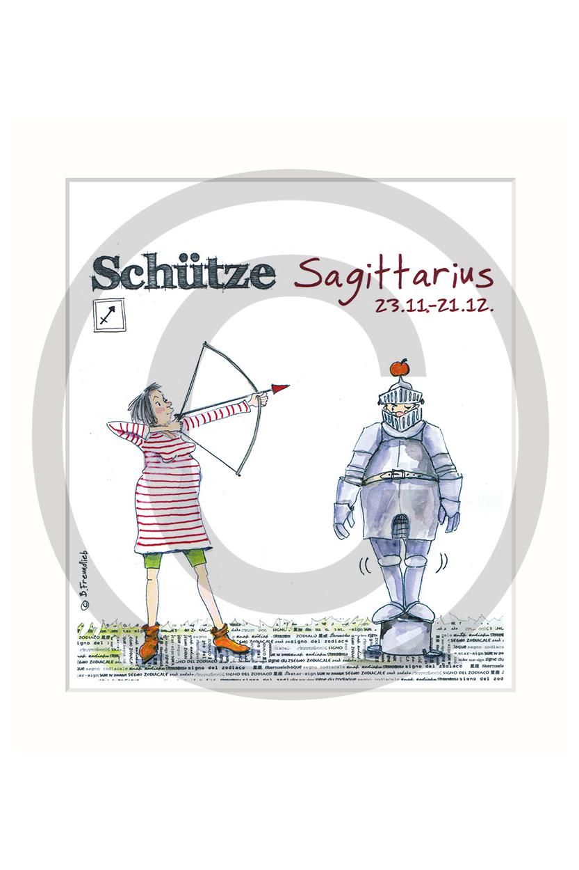 Sternzeichen Passepartout - Schütze