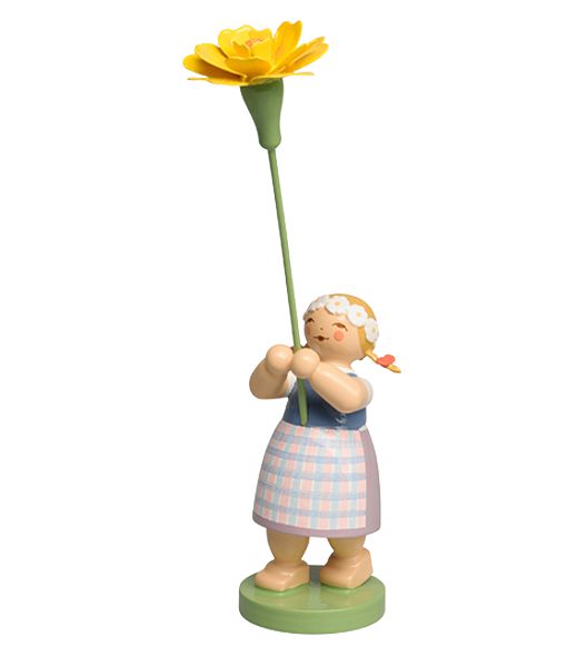 Blumenmädchen mit Studentenblume