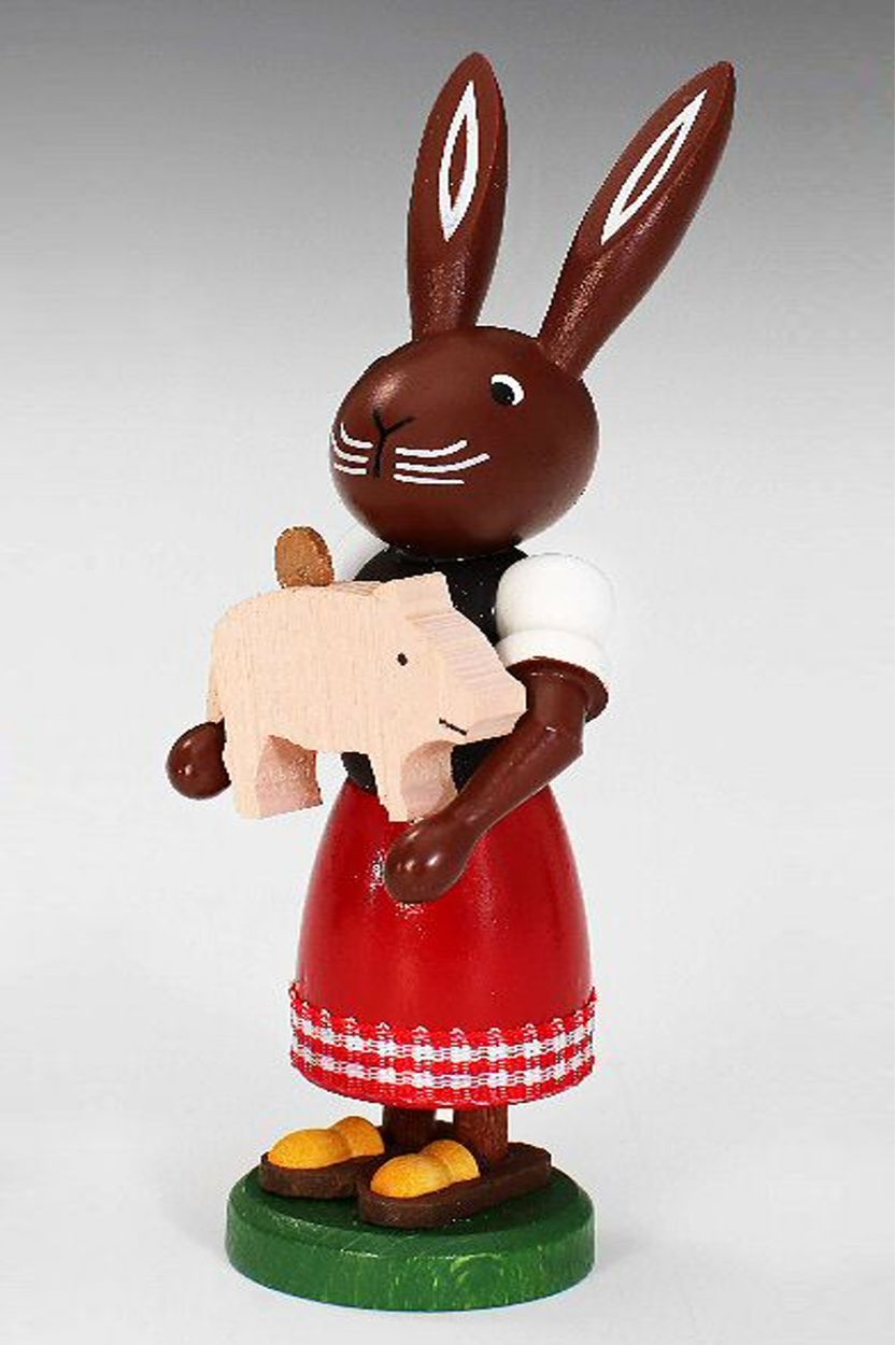 Hase mit Glücksschwein - Fa. Preißler