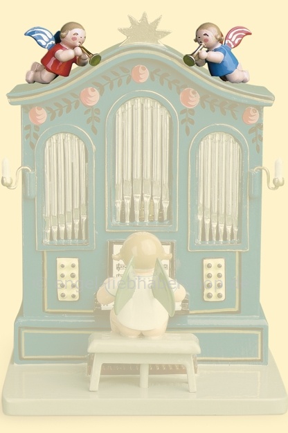 Engelputte für Orgel  - blau