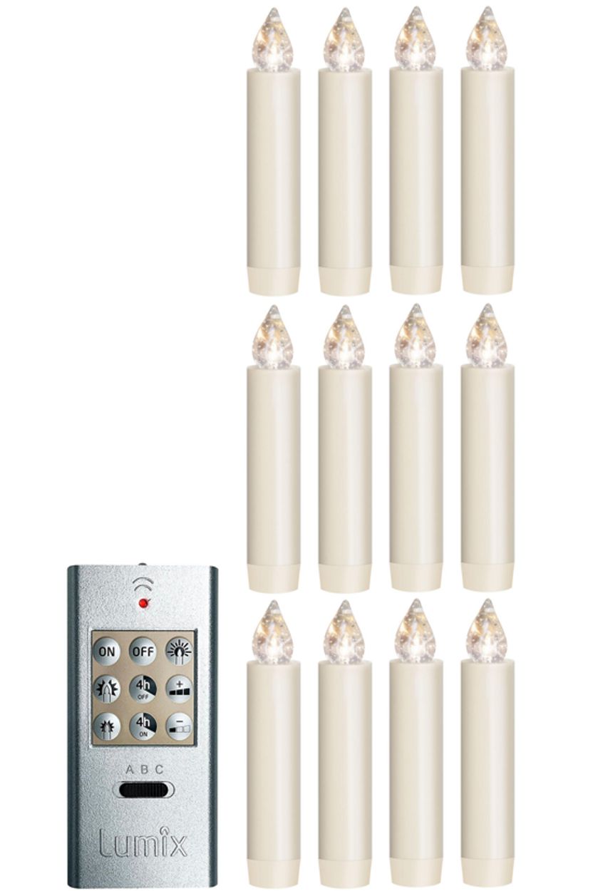 12er LED-Set für 4-stufigen Berg von Wendt & Kühn - 14 mm Kerzentüllen