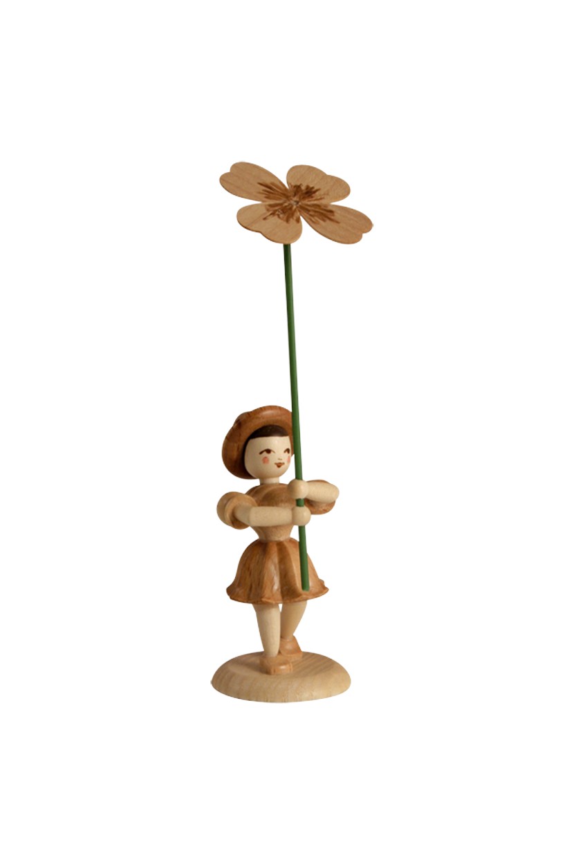 Blumenkind - natur Klee  Faltenrock - BK 023