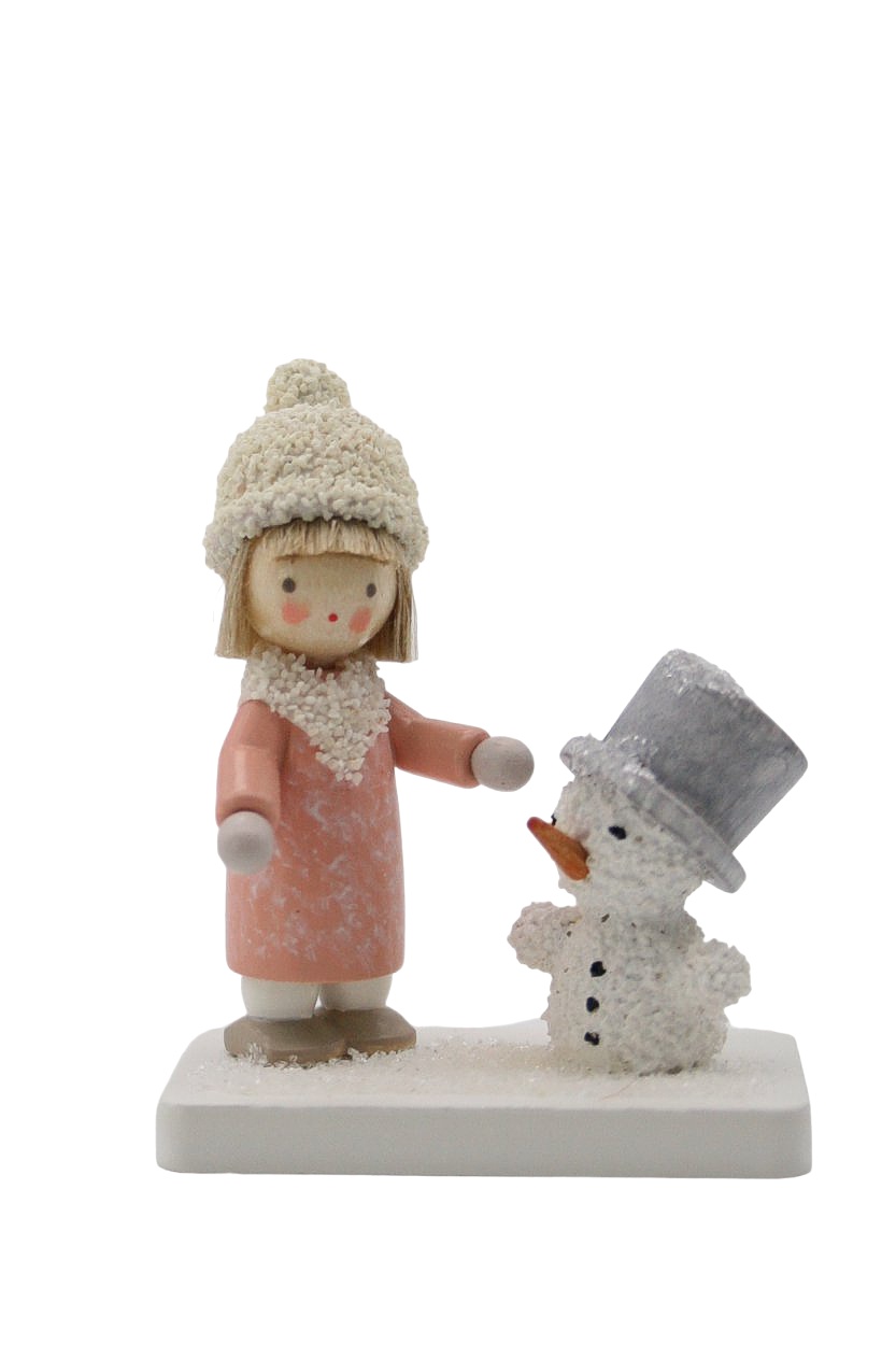 Mädchen mit Schneemann 5413