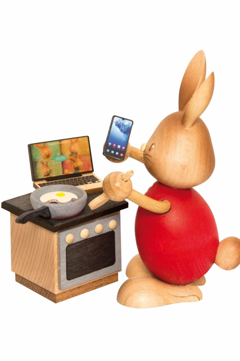 Stupsi Hase im homeoffice - Fa. Kuhnert - Sonderedition 2021