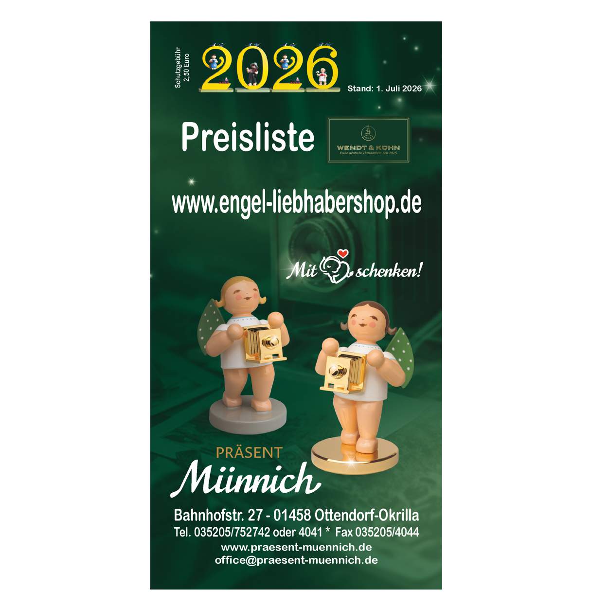 Preisliste 2026 Wendt und Kühn von PRÄSENT Münnich - Engel Liebhabershop