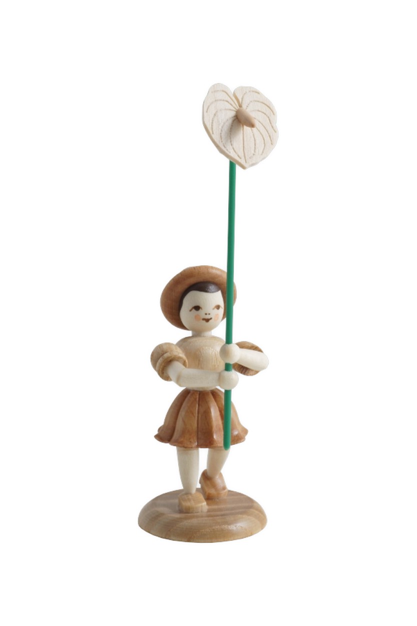 Blumenkind - natur Anthurie  Faltenrock - BK 031