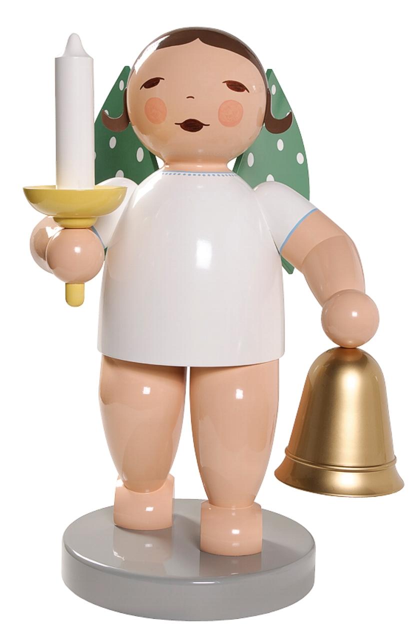 Wendt&Kühn Maxiengel mit Glocke und Licht - Engelgröße: ca. 60cm