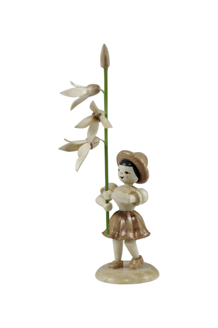 Blumenkind - natur Forsythie  Faltenrock - BK 025