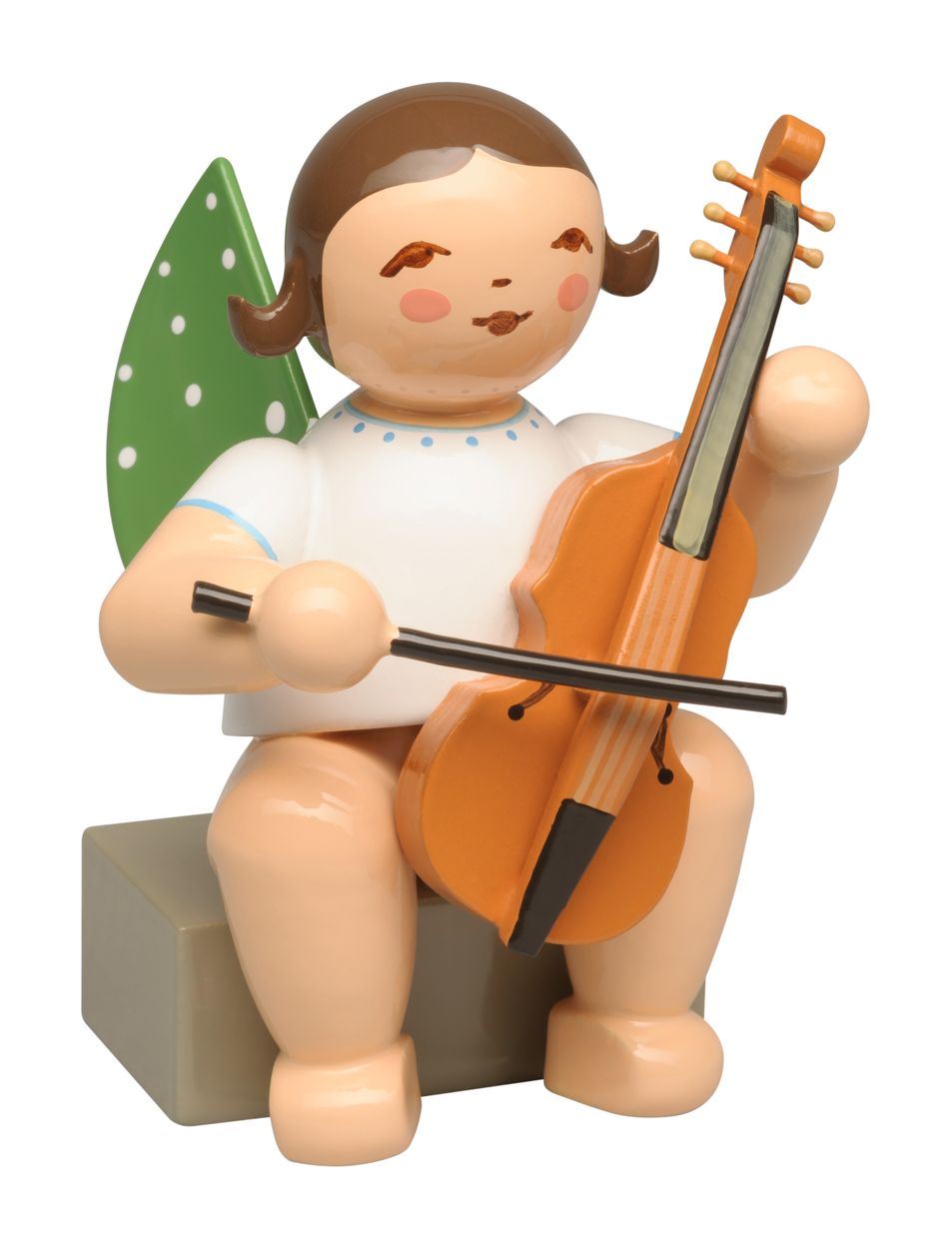 Grünhainichener Engel® 86a Engel mit Viola da Gamba, Wendt&Kühn