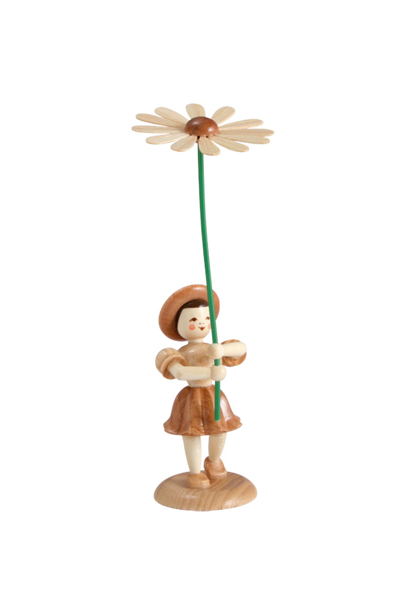 Blumenkind - natur Margerite  Faltenrock - BK 005