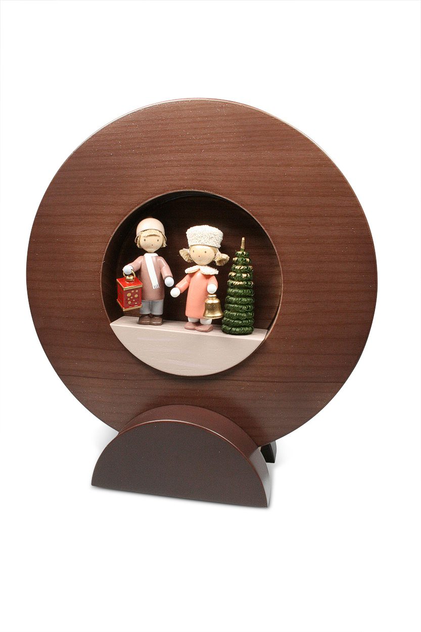 Aufsteller zum FLADE-Figurenbild -dunkelbraun-