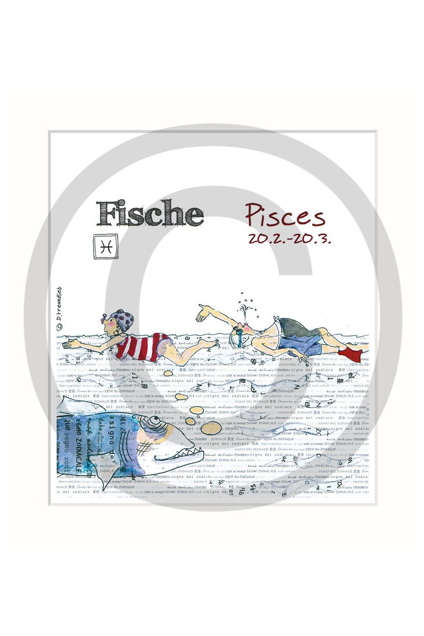 Sternzeichen Passepartout - Fische